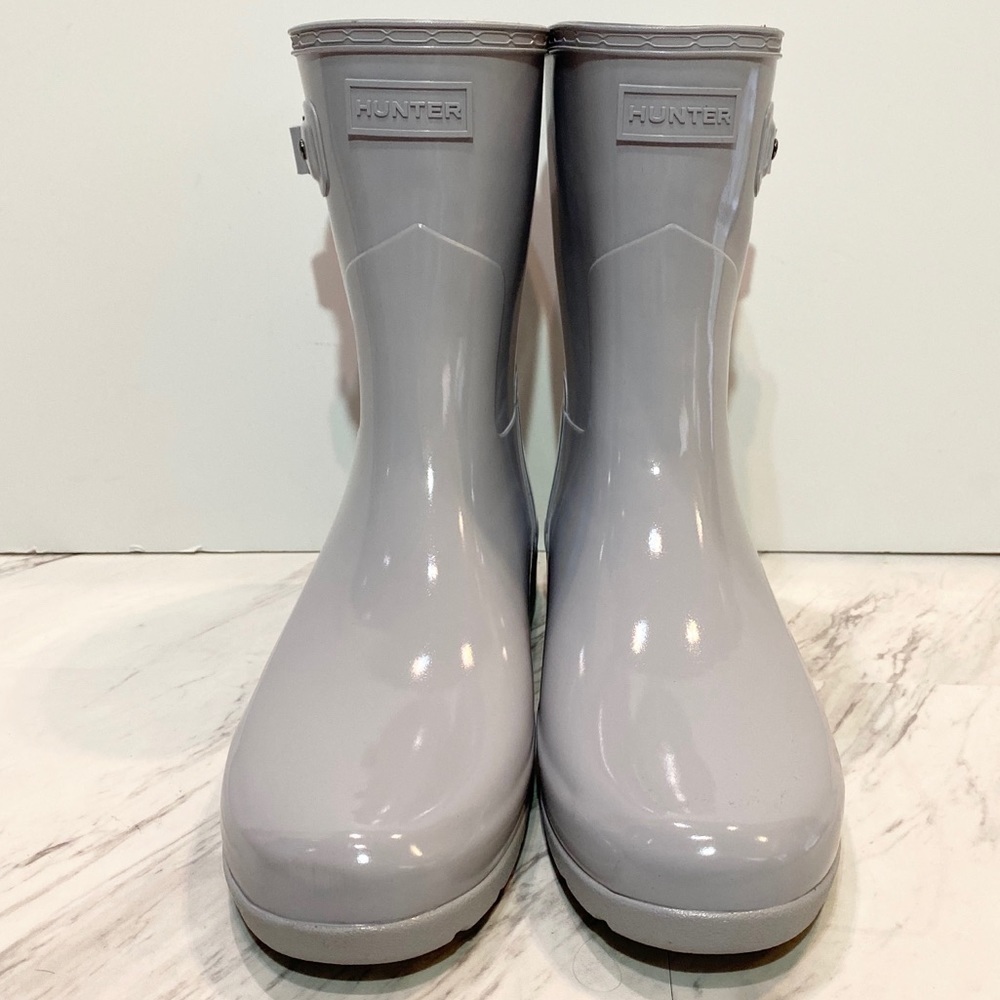Hunter Women’s Refined Short Gloss Rain Boot 10